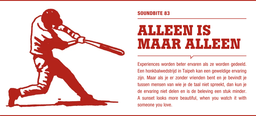 Soundbite 83: Alleen is maar alleen